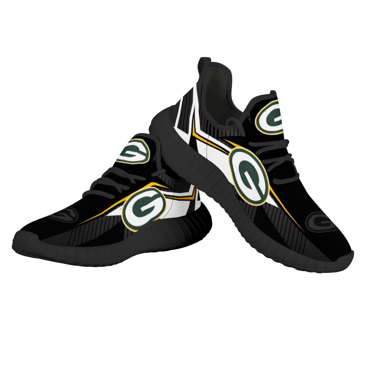 Women's NFL Green Bay Packers Mesh Knit Sneakers/Shoes 006